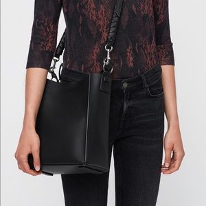 ALLSAINTS Small Voltaire North/South Leather Tote